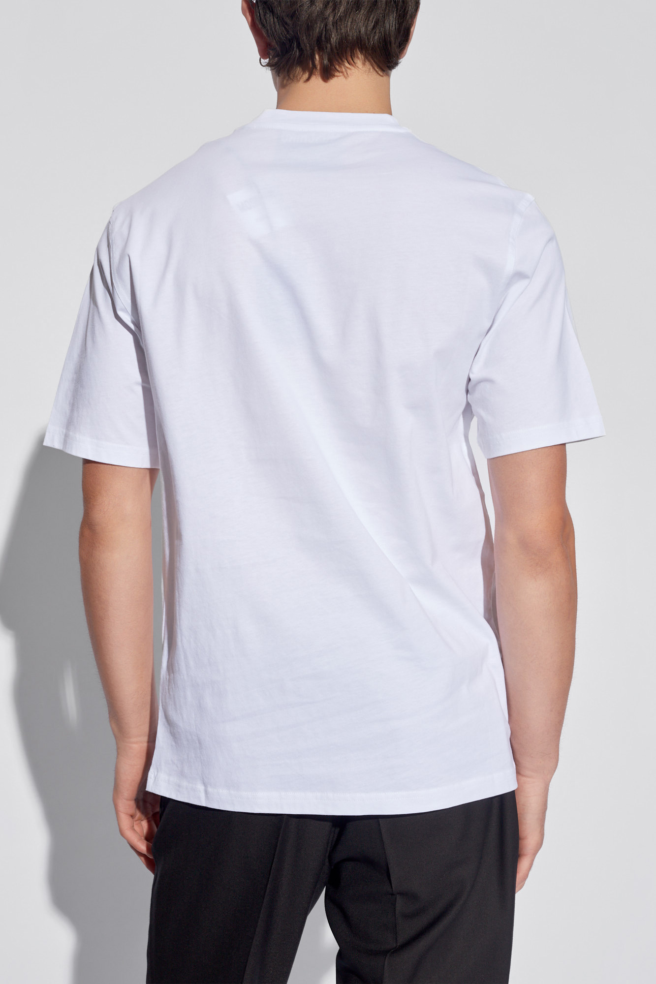 Moschino Versatile Crew Neck T-shirt In White