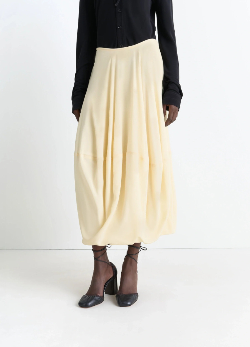 Lemaire Off-white Balloon Maxi Skirt In Neutral