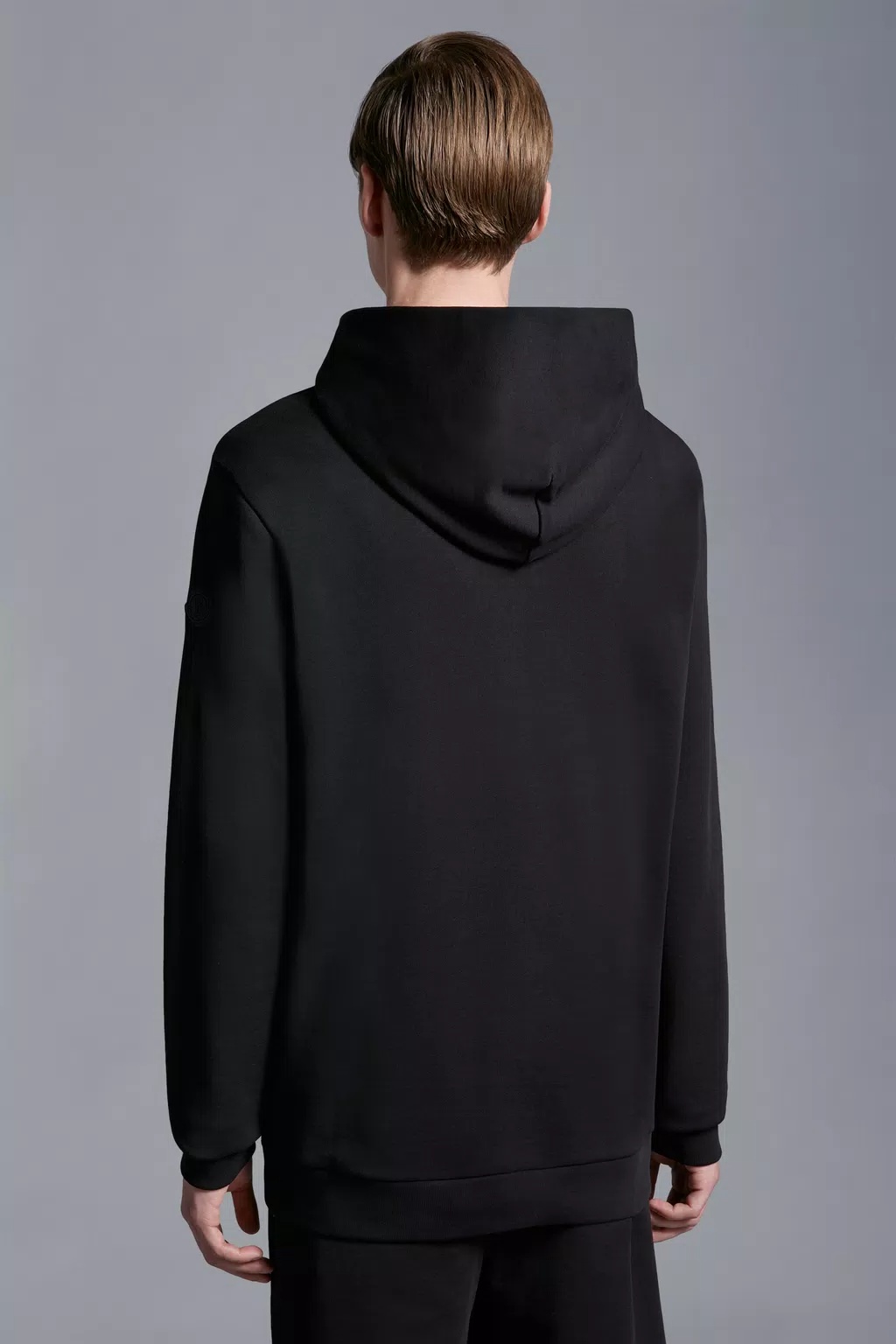 Moncler Hooded Sweater Kangaroo Pocket In Black