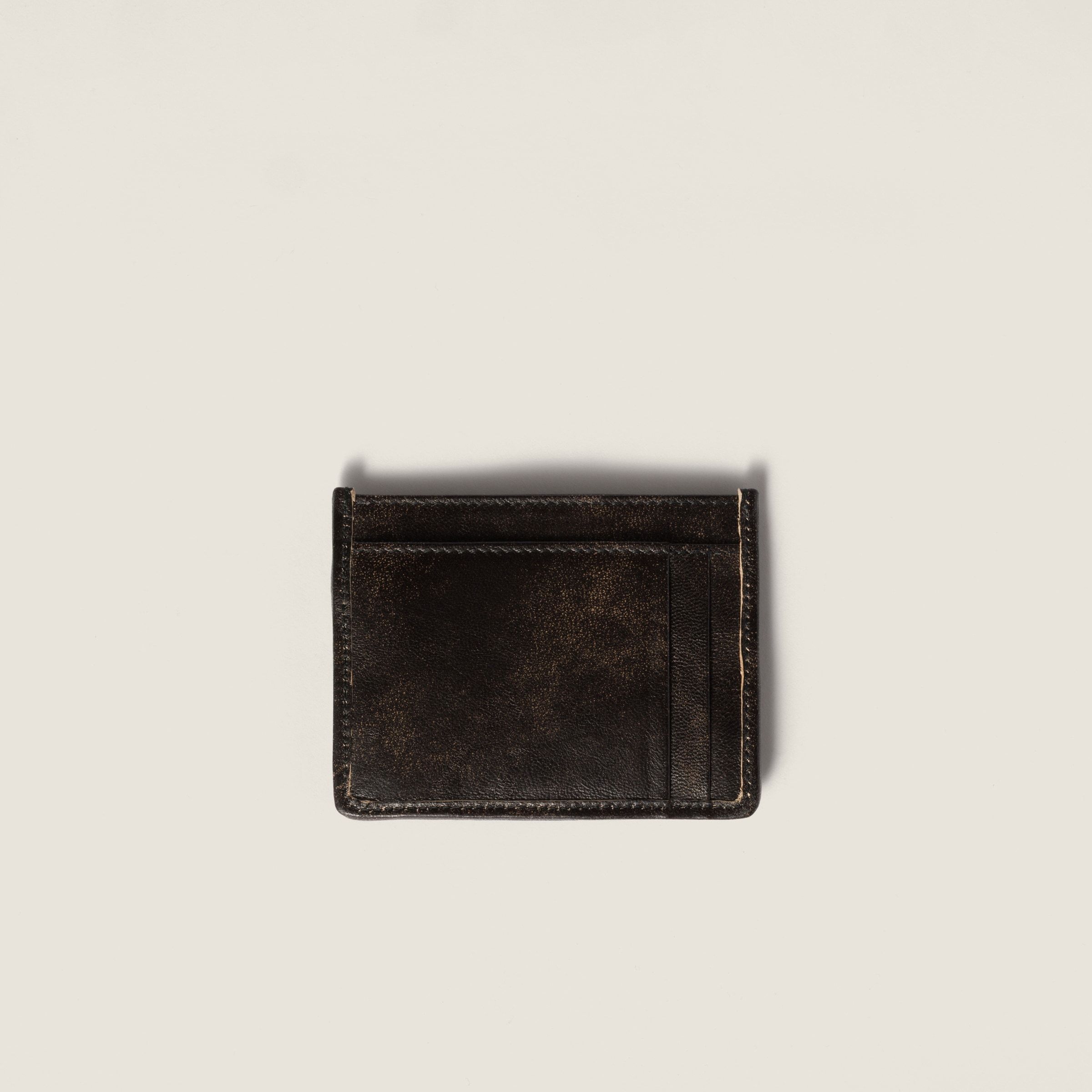 Miu Miu Wallet Woman Coffee In Black