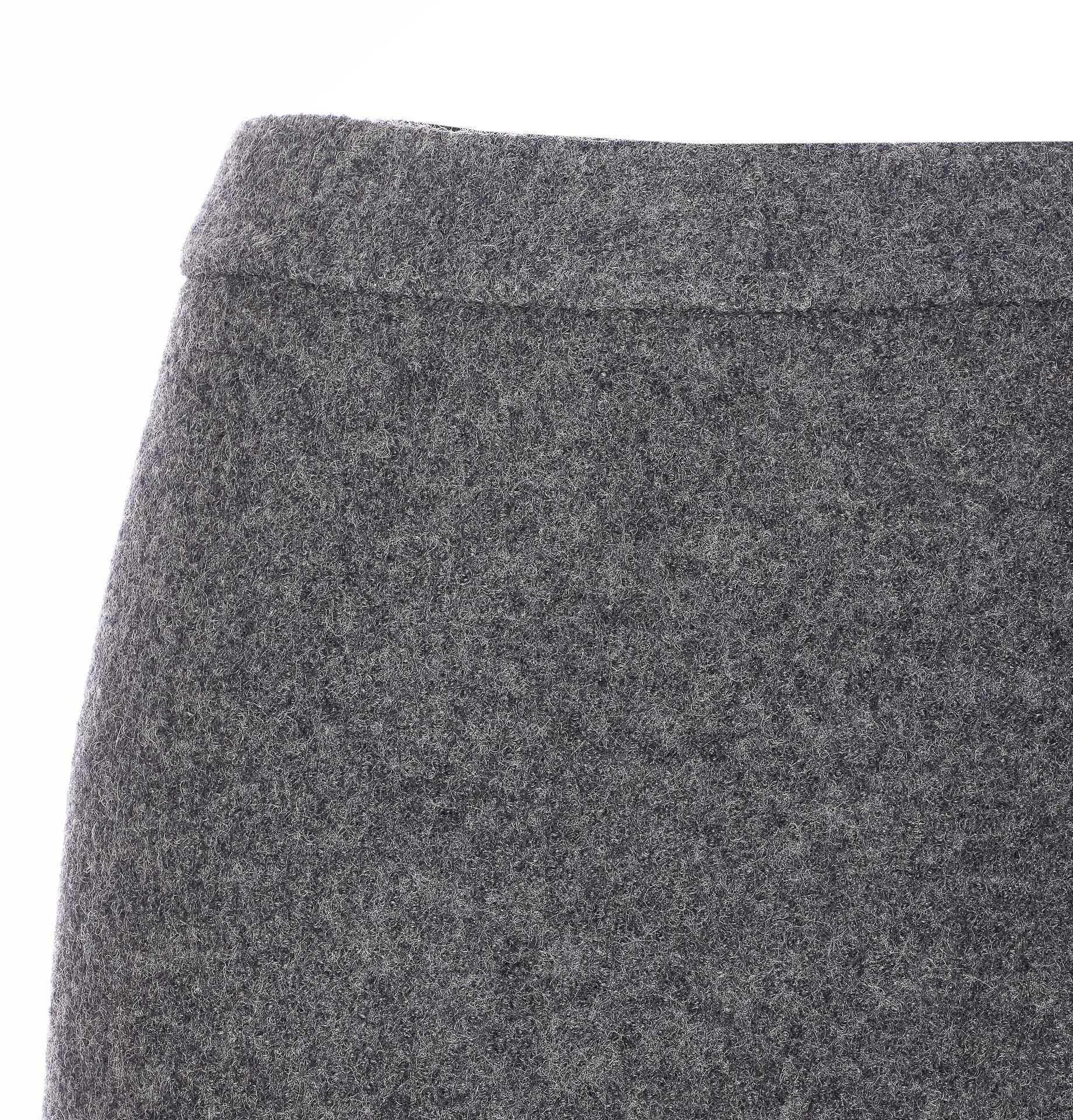 Dunst Zip Button Mini Skirt In Gray