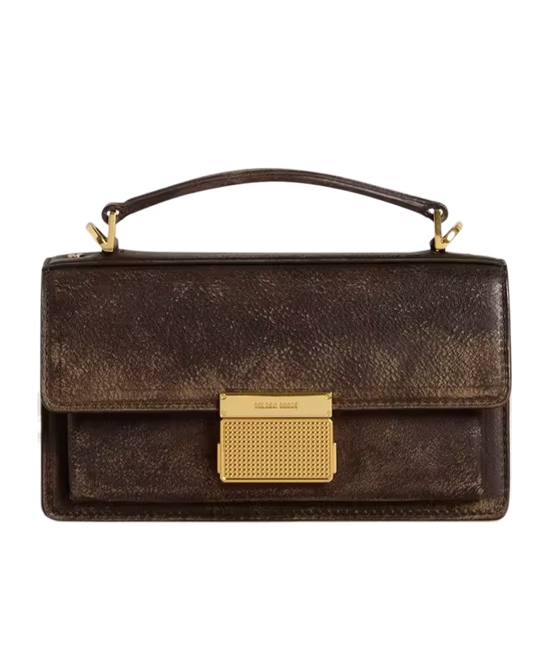 Golden Goose Mini Venezia Top-handle Shoulder Bag In Brown