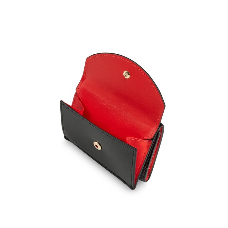Christian Louboutin Loubi54 Mini Wallet In Black