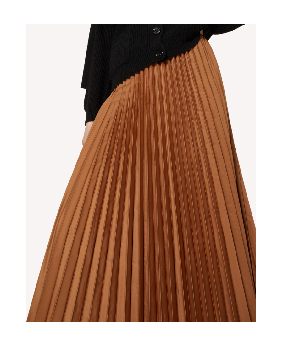 Red Valentino Elastic Waist Skirt In Brown