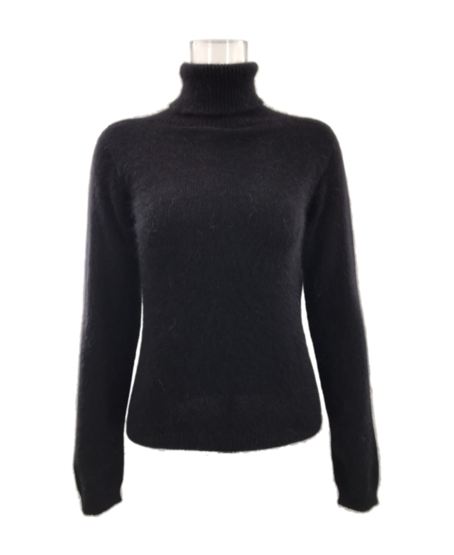 Max Mara High-necked Sweater In Black