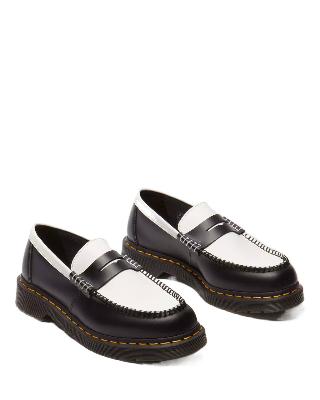 Dr. Martens' Dr. Martens Penton Two-tone Penny Loafer In Black/white