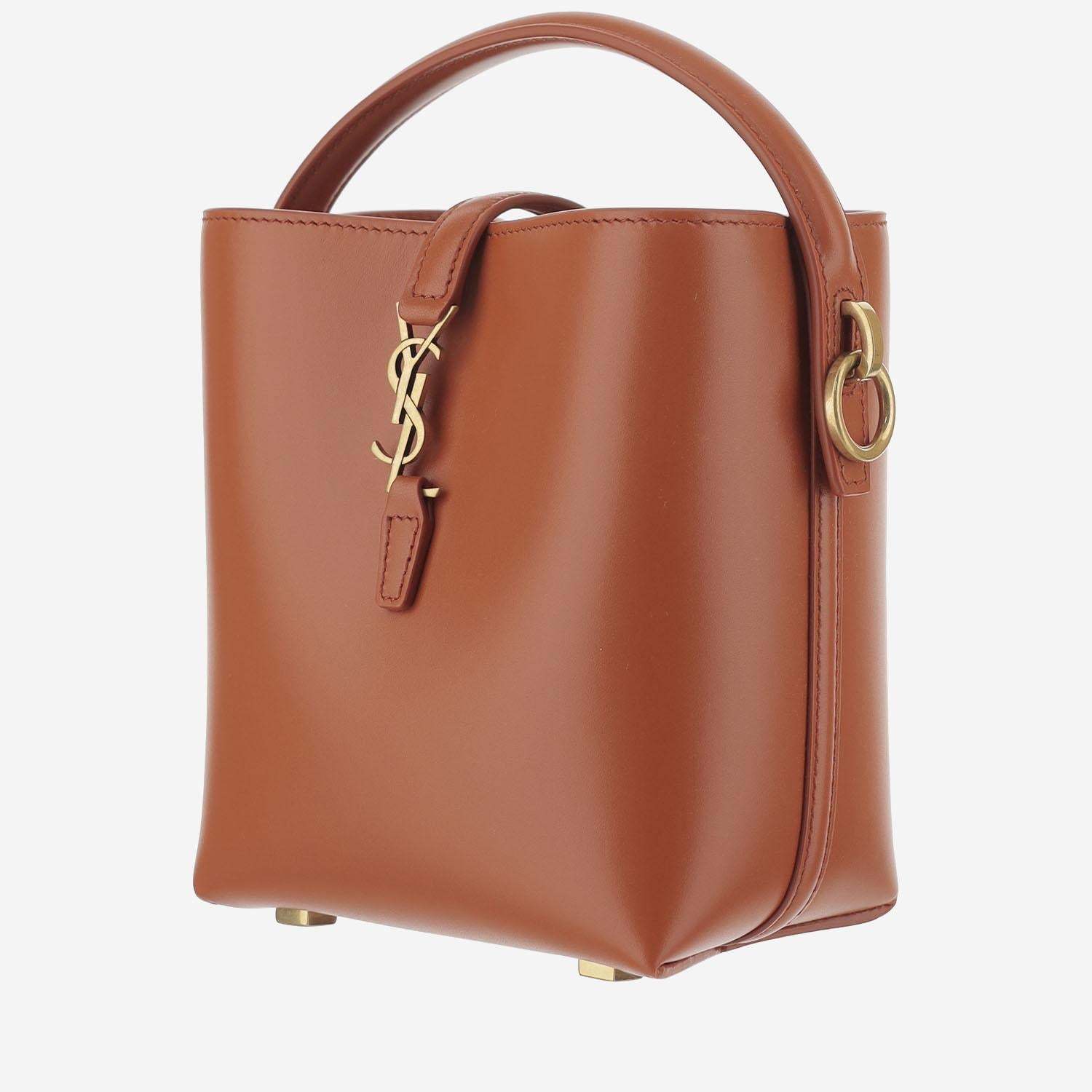Saint Laurent Le 37 Mini Shoulder Bag In Brown