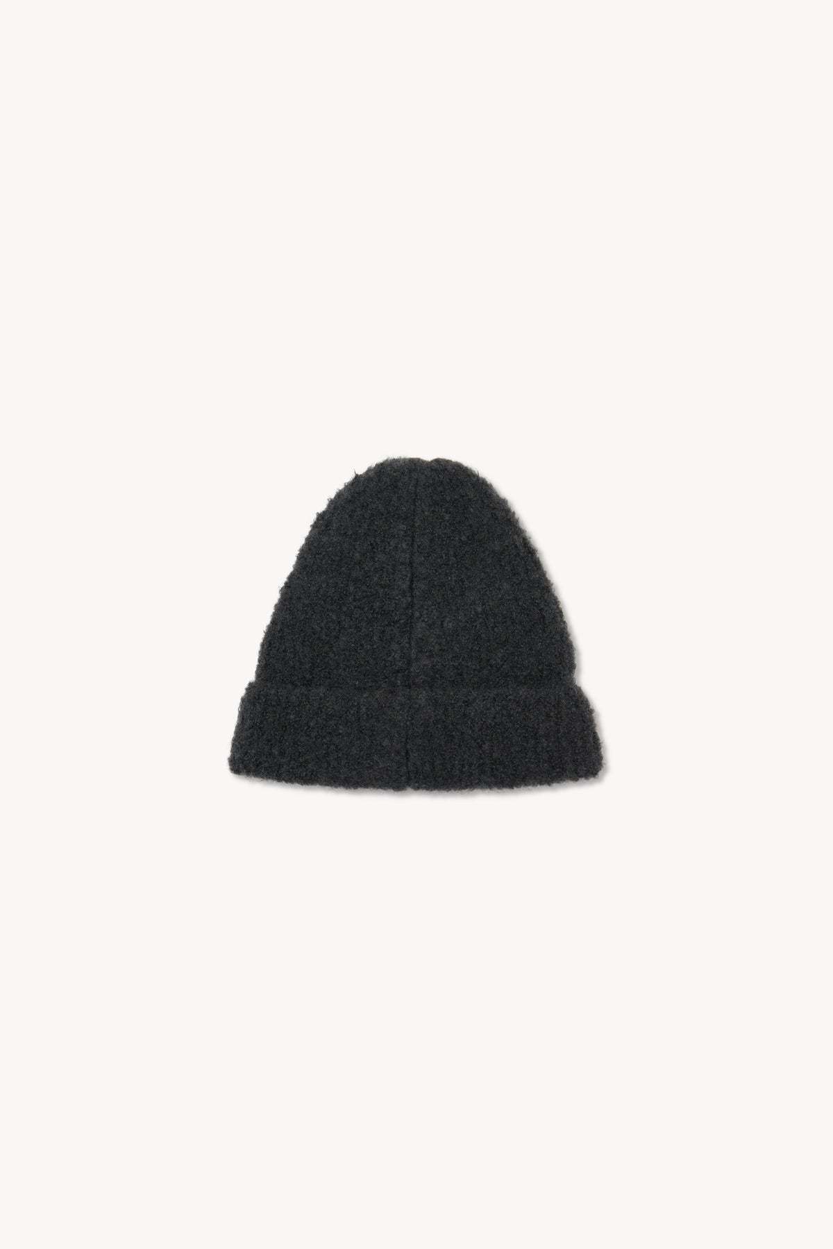 The Row Leomir Beanie In Cashmere, Alpaca And Silk In Black