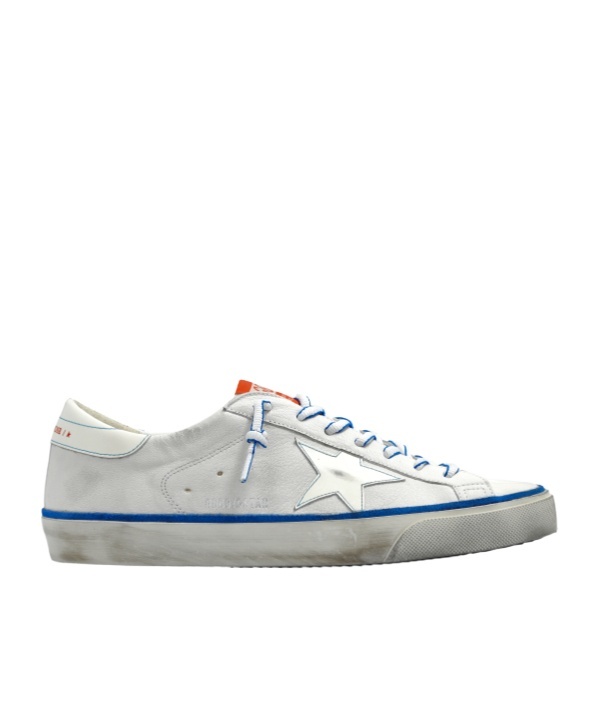 Golden Goose Super Star Classic With List Leather Sneakers In Gray