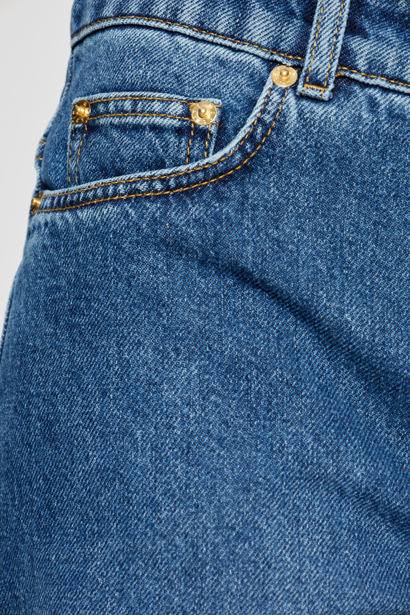 Moschino Distressed Straight-leg Jeans In Blue