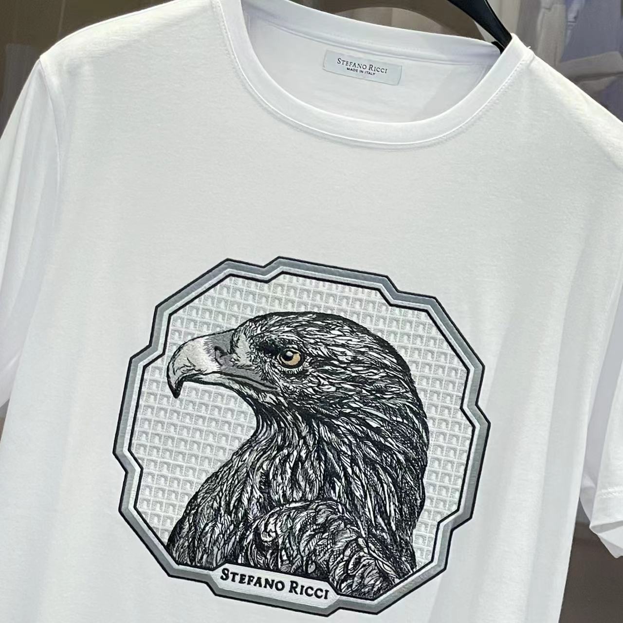 Stefano Ricci Printed Short-sleeved T-shirt In White