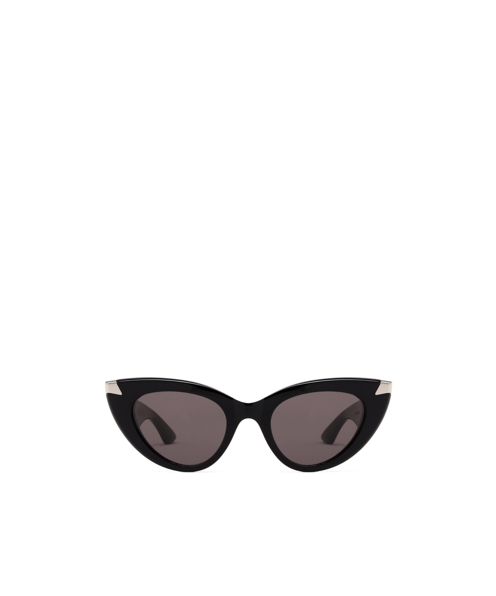 Alexander Mcqueen Sleek Acetate Cat-eye Sunglasses In Black