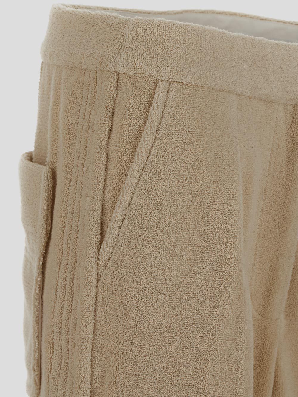 Shop Jacquemus Wide-leg Flared Trousers In Nude