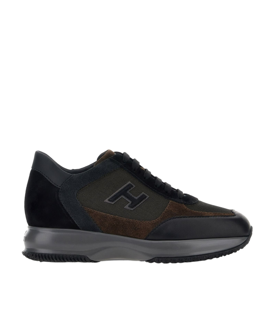 Hogan Men's Interactive H Sneakers In Black
