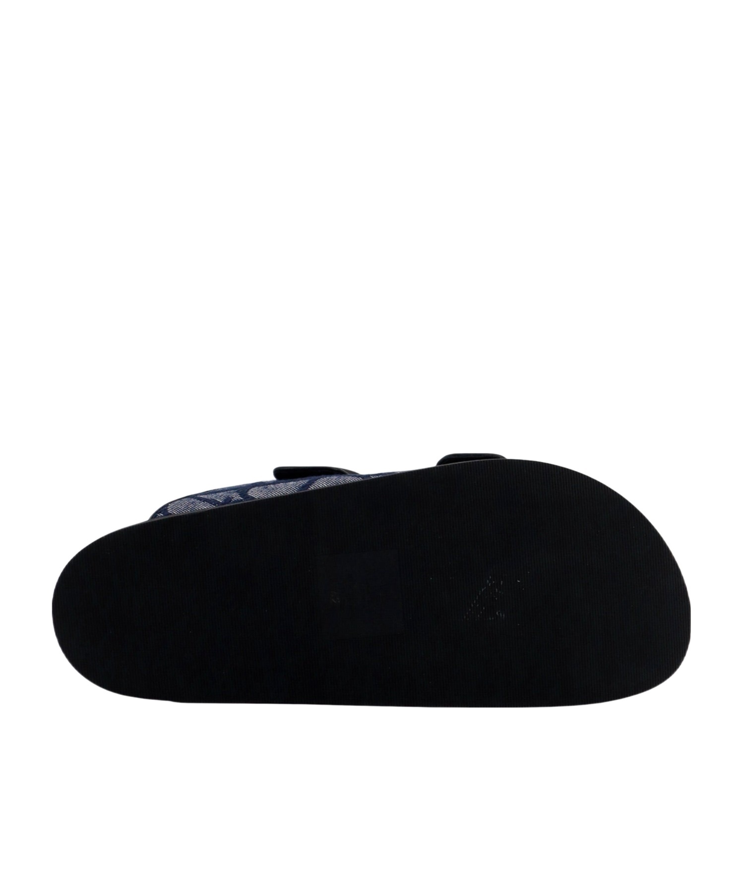 Valentino Denim Vlogo Toile Iconographe Slides In Black