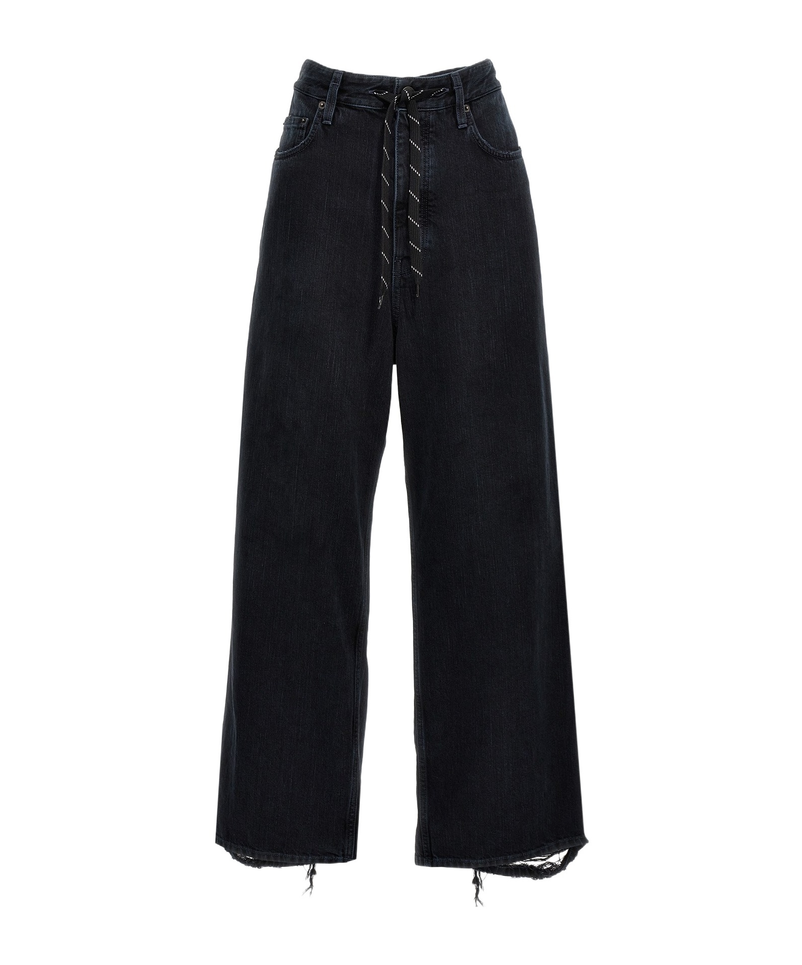 Balenciaga Wide-leg Jeans In Black