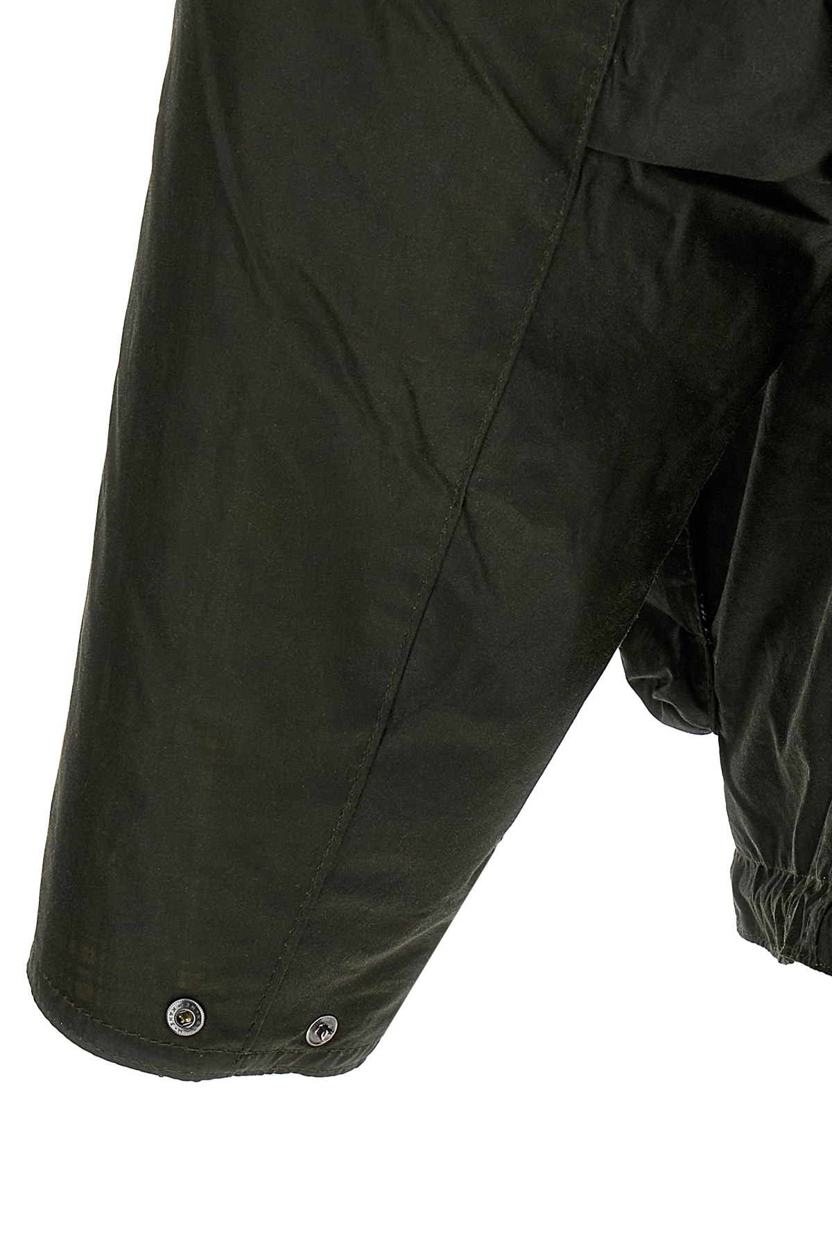 Shop Barbour Modified Durham Waxed Jacket In Black