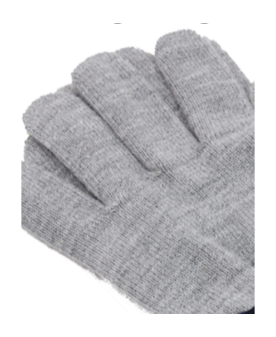 Ea7 Logo Detail Gloves In Gray