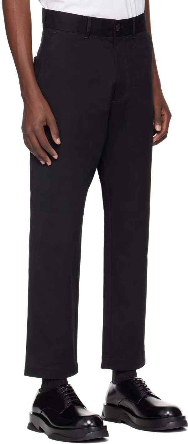 Studio Nicholson Belt Loops Slacks In Black