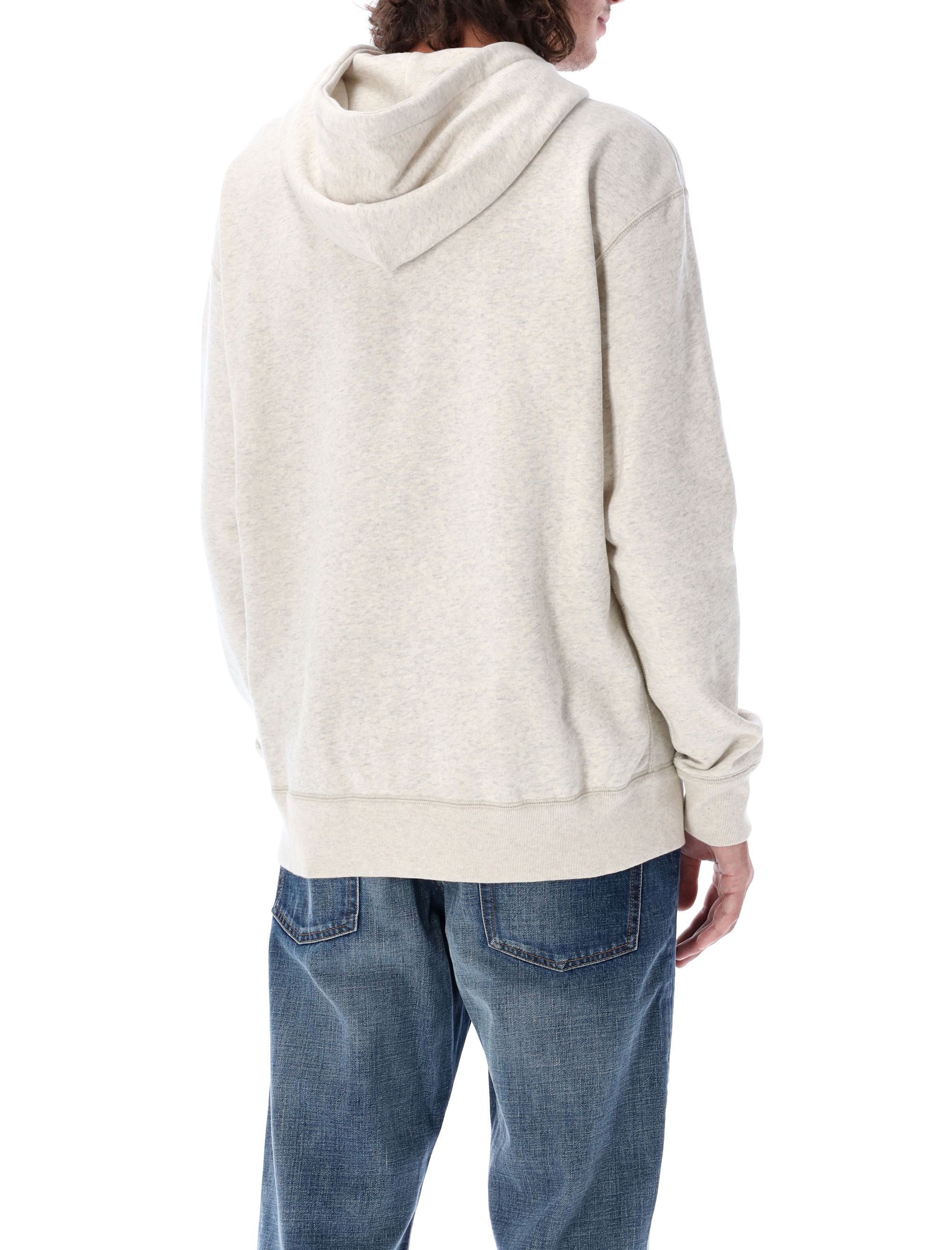 Isabel Marant Malek Logo-print Hooded Sweatshirt In Pink