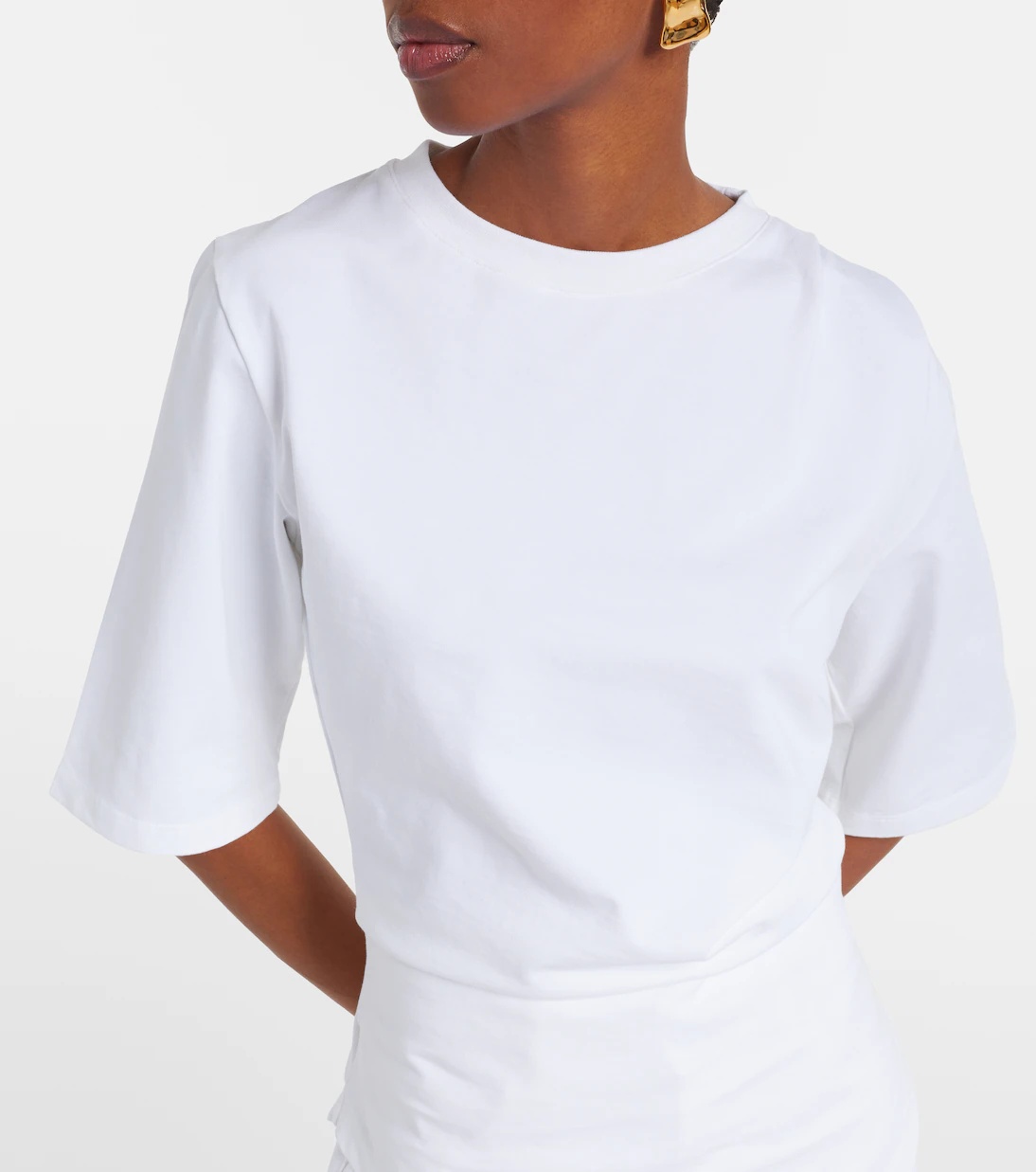 Rohe Short-sleeved Jersey T-shirt In White
