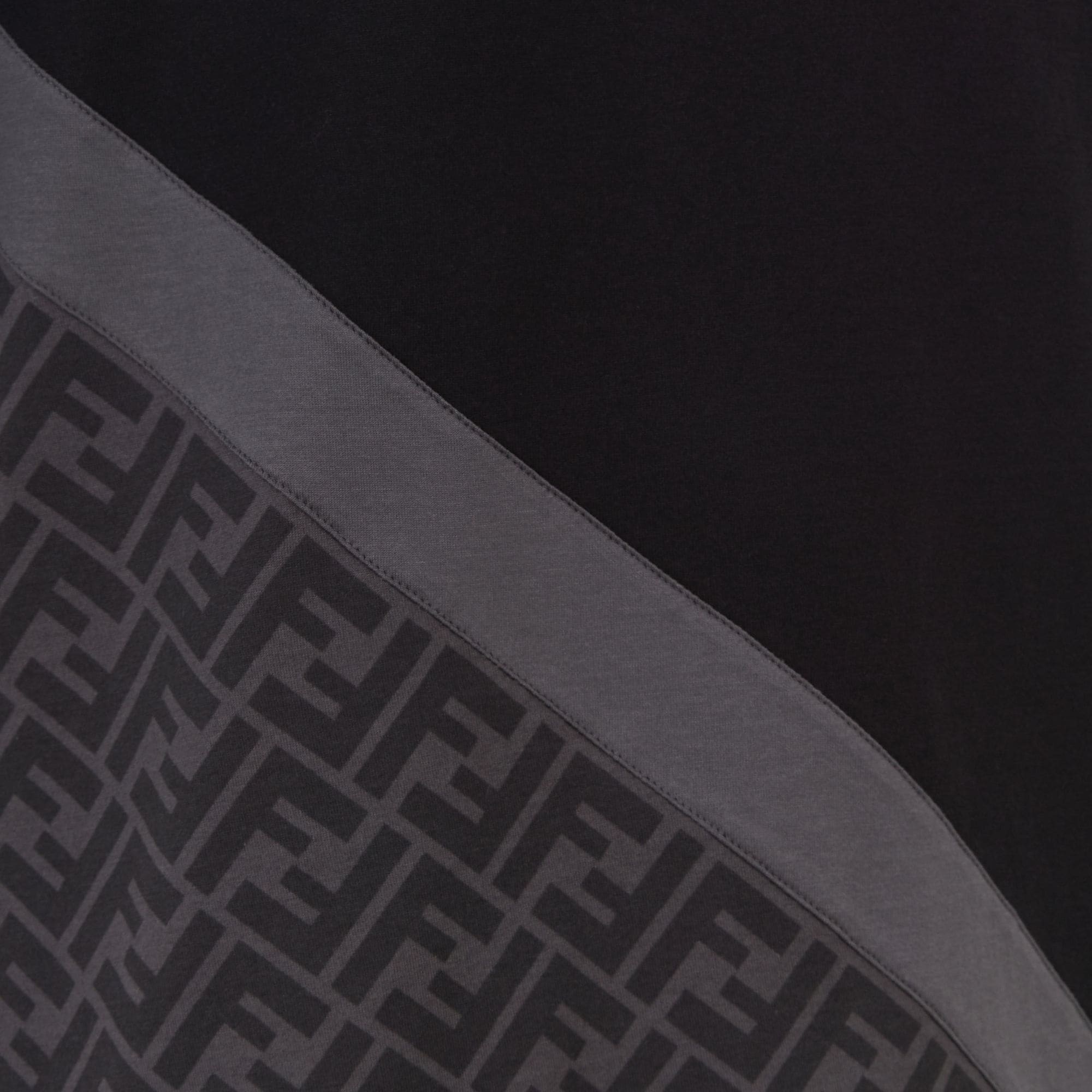 FENDI BLACK FENDI DIAGONAL JERSEY T-SHIRT