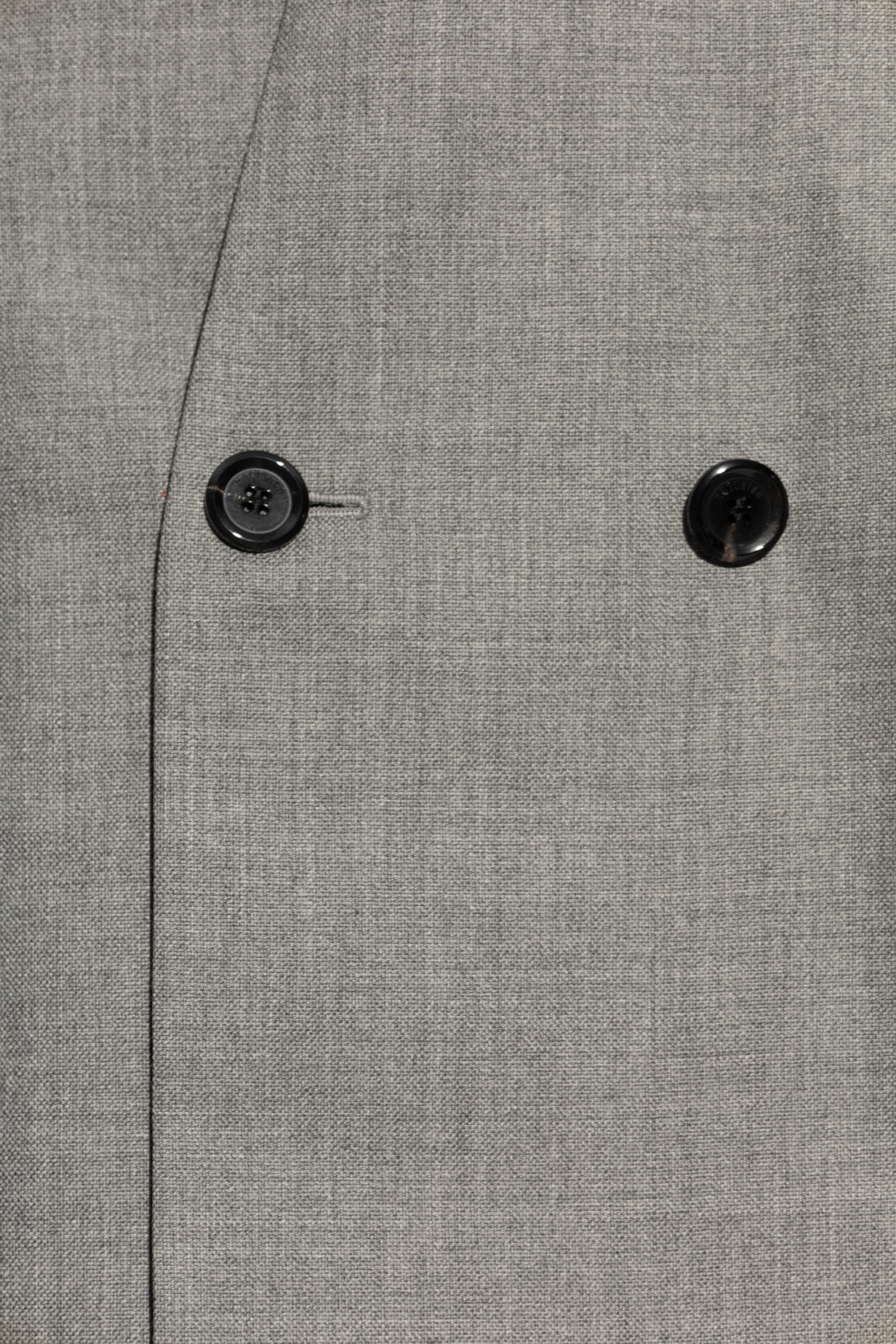 Moschino Oversized Double-breasted Wool Blazer In Gray