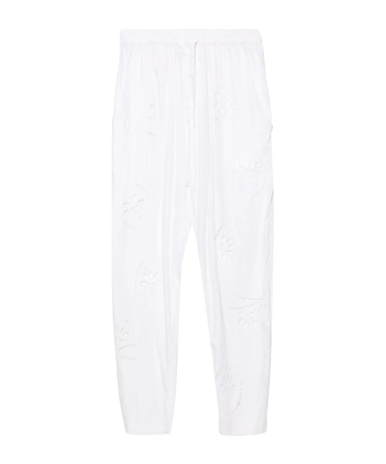 Isabel Marant Hectorina Broderie-anglais Trousers In White