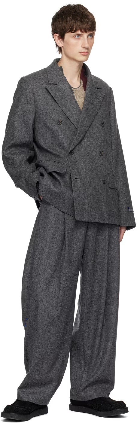 Ader Error Double-breasted Blazer In Black
