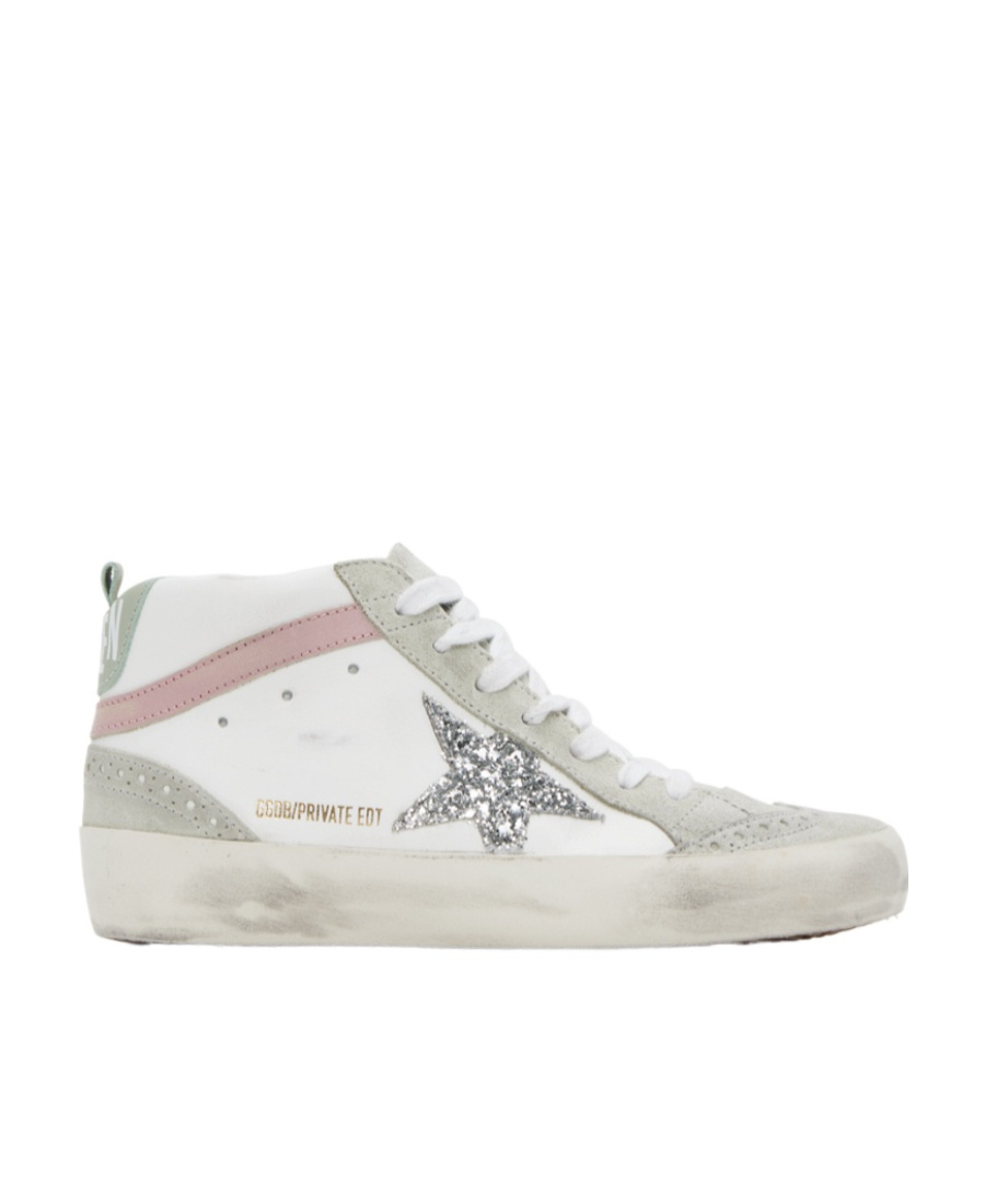 Golden Goose Ssense Exclusive White & Gray Mid Star Classic Sneakers In White