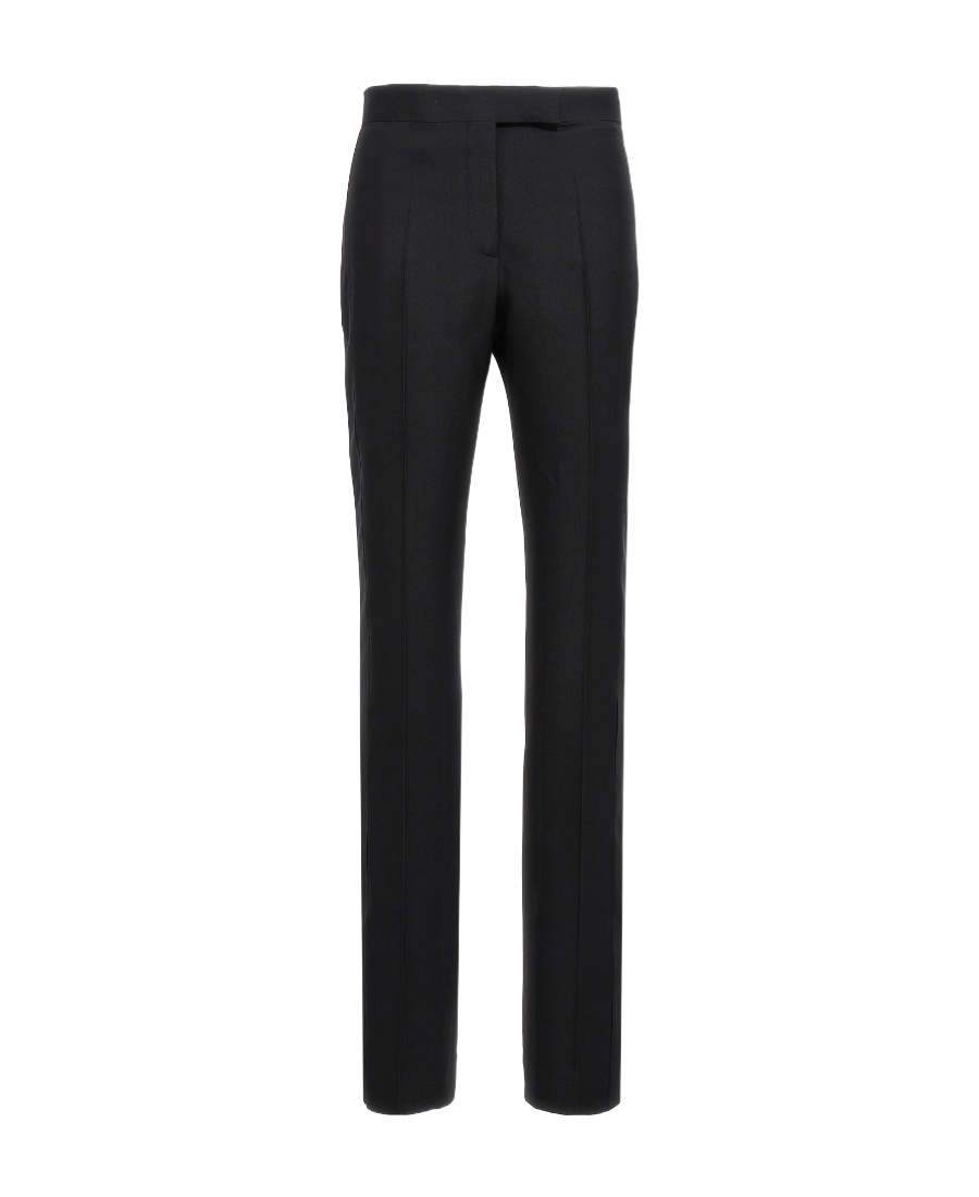 Tom Ford Straight-leg Silk-blend Trousers In Black