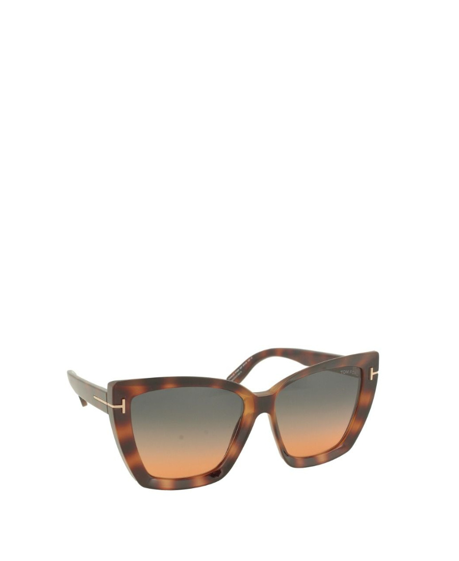 Tom Ford Eyewear Scarlet Oversized Frame Sunglasses In Gray