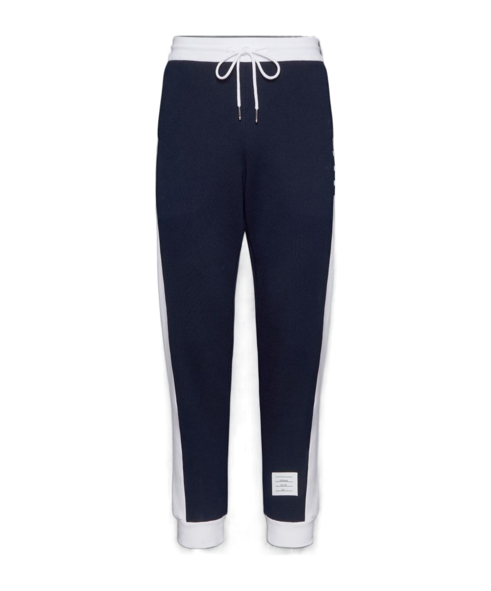 Thom Browne Mid-rise Track Trousers In Black