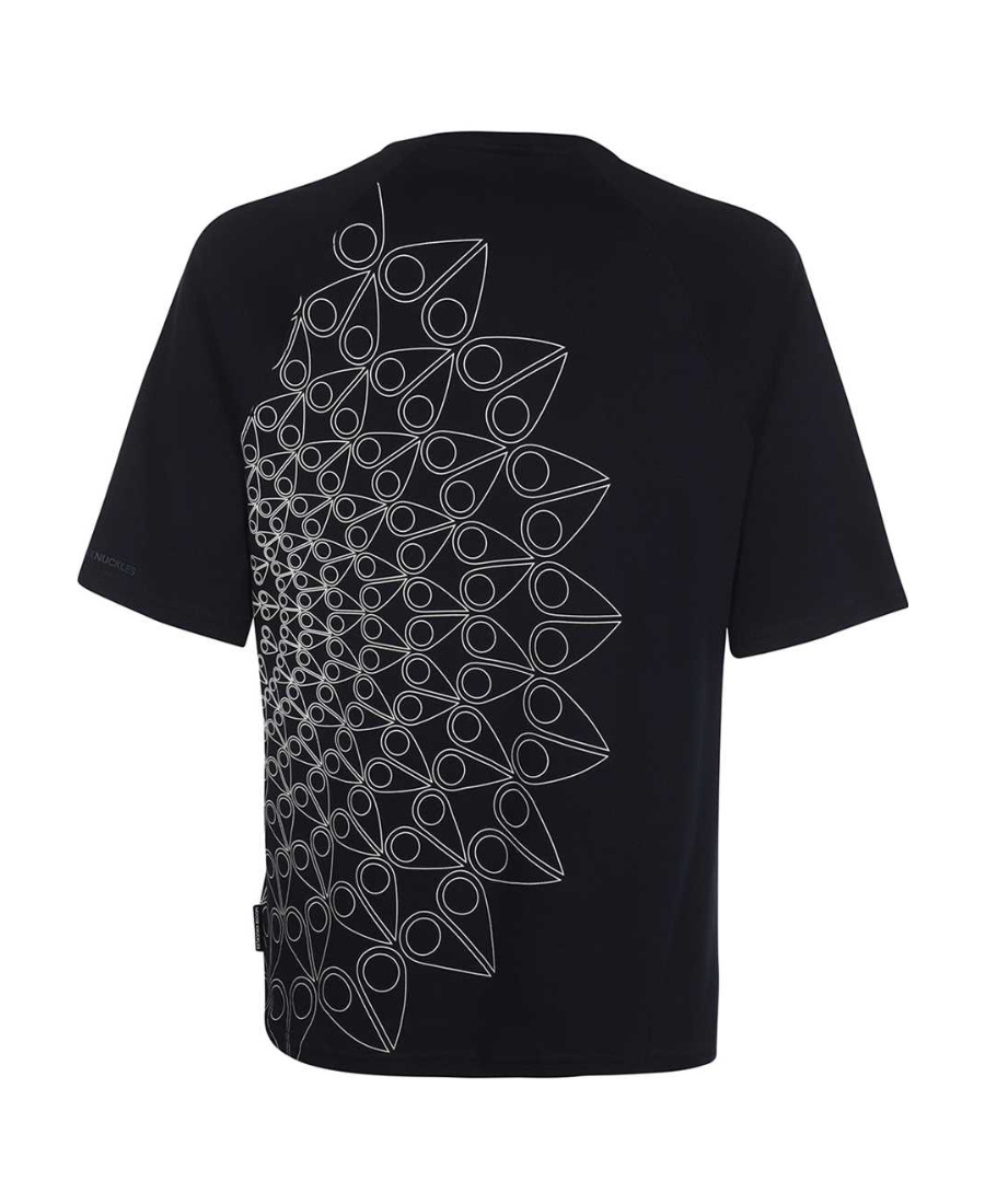 Moose Knuckles Open-necked Black Shirt In Black