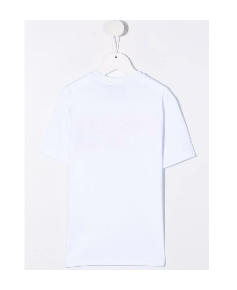 Dsquared2 Logo Slogan Cotton T-shirt In White