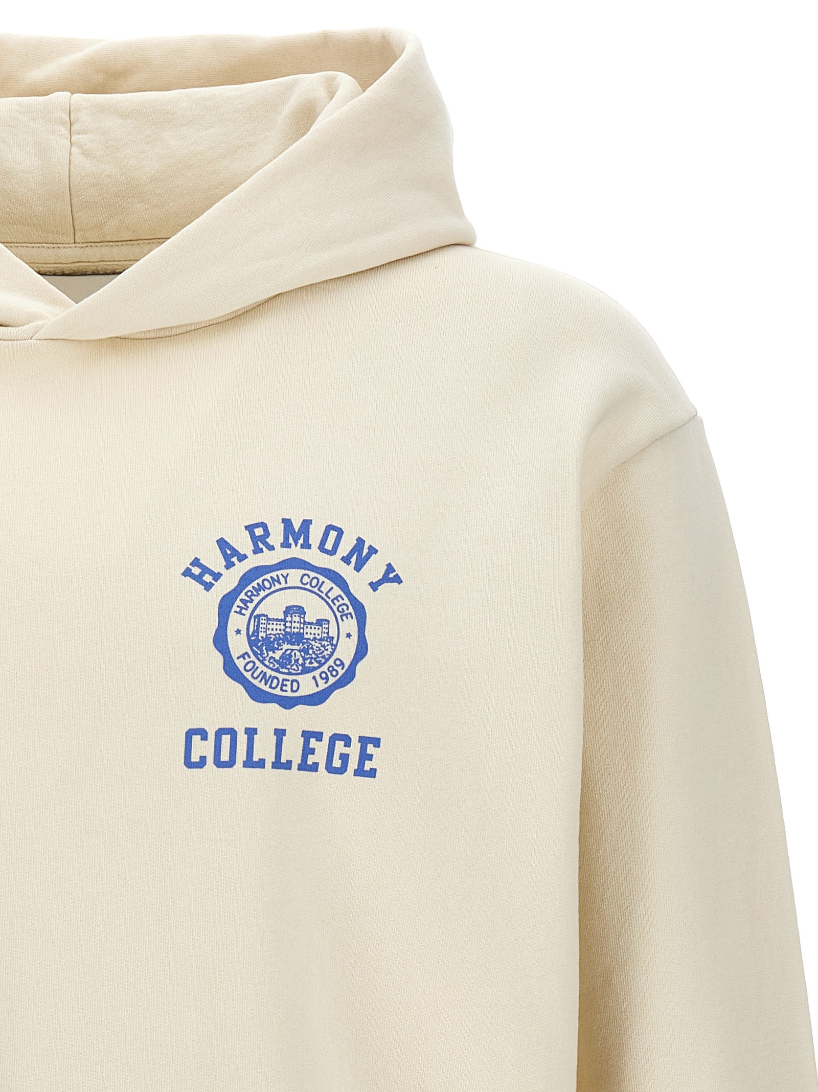 Harmony Paris Long-sleeved Hooded Sweater In Nude
