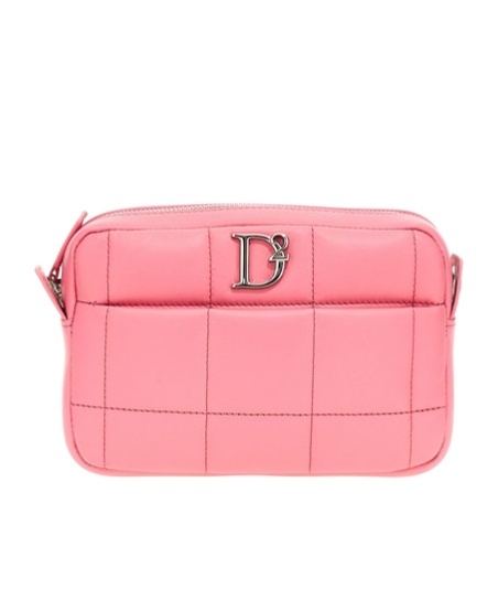 Dsquared2 D2 Plaque Small Crossbody Bag In Pink