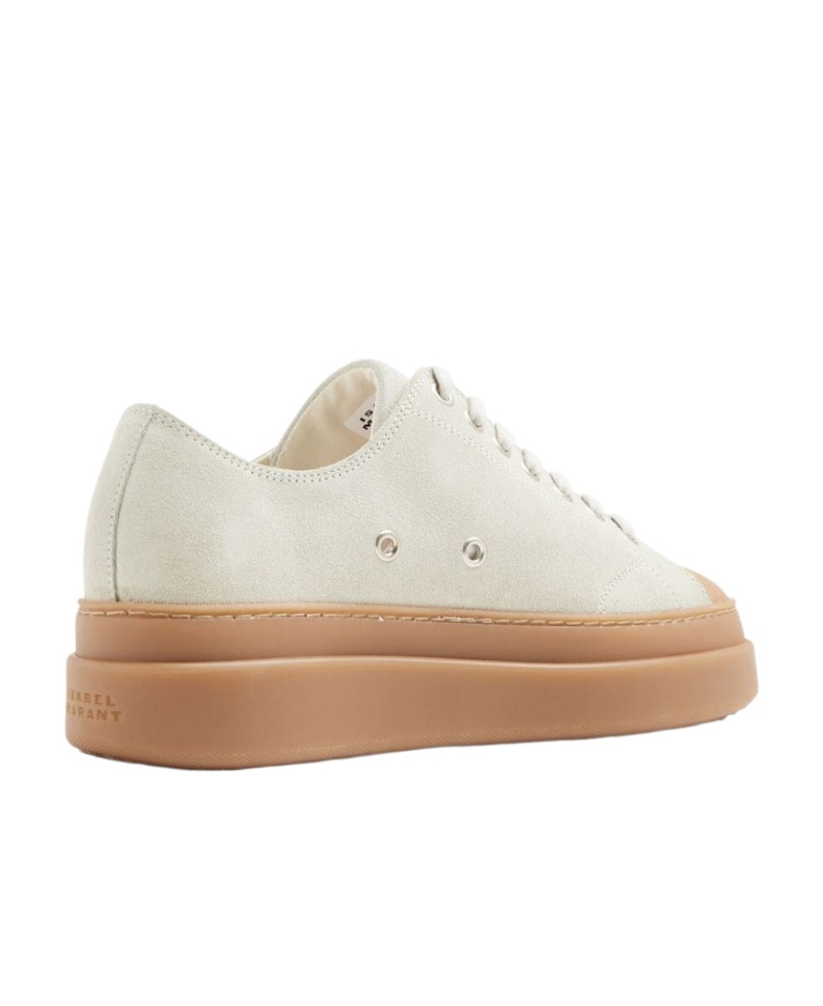 Isabel Marant Logo-embossed Low-top Sneakers In White