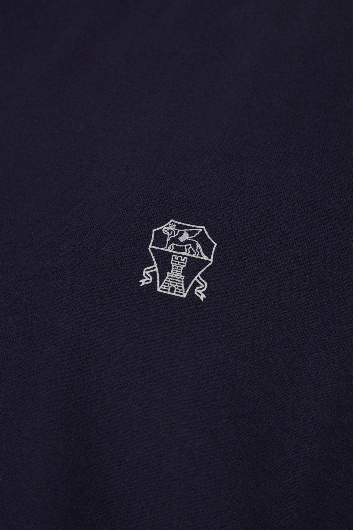 Brunello Cucinelli Cotton Jersey Crew Neck T-shirt With Logo Clothing In Black