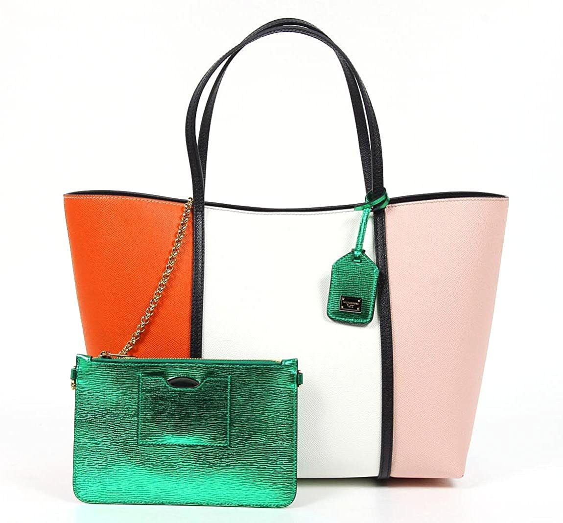 Dolce & Gabbana Logo Details Handbag In Multicolor