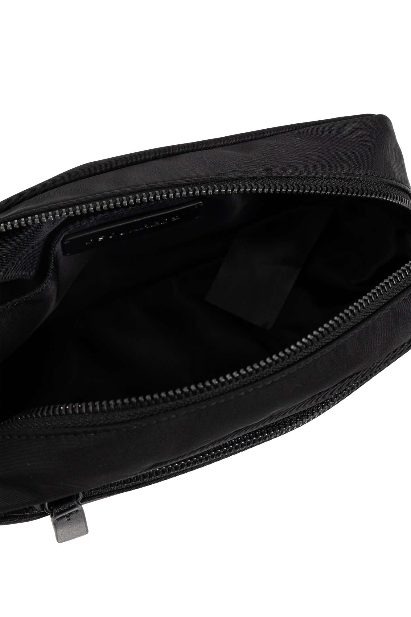 Shop Dsquared2 Icon Logo Printed Wash Bag In Black
