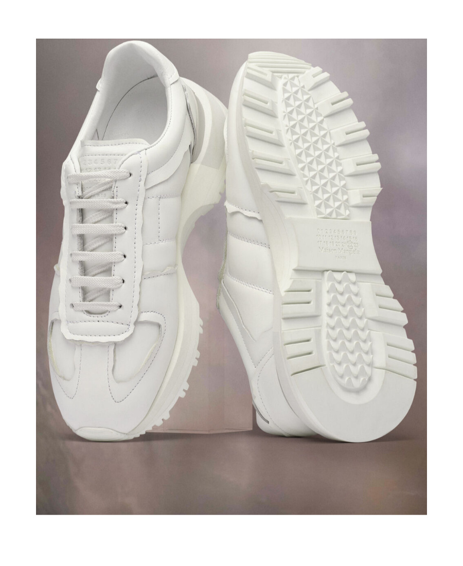 Shop Maison Margiela 50-50 Sneakers In White