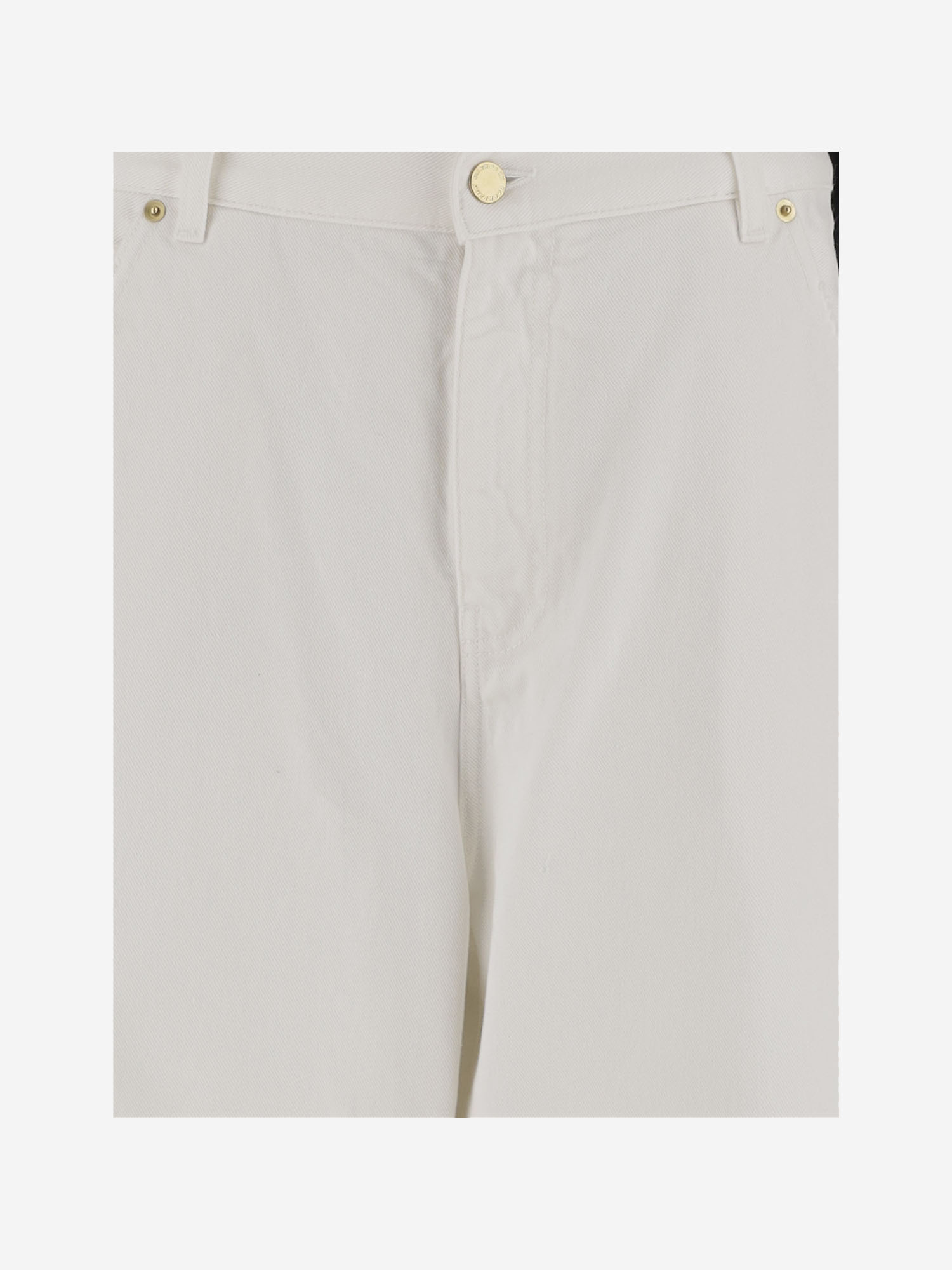 Shop Darkpark Belt-loop Jeans In White