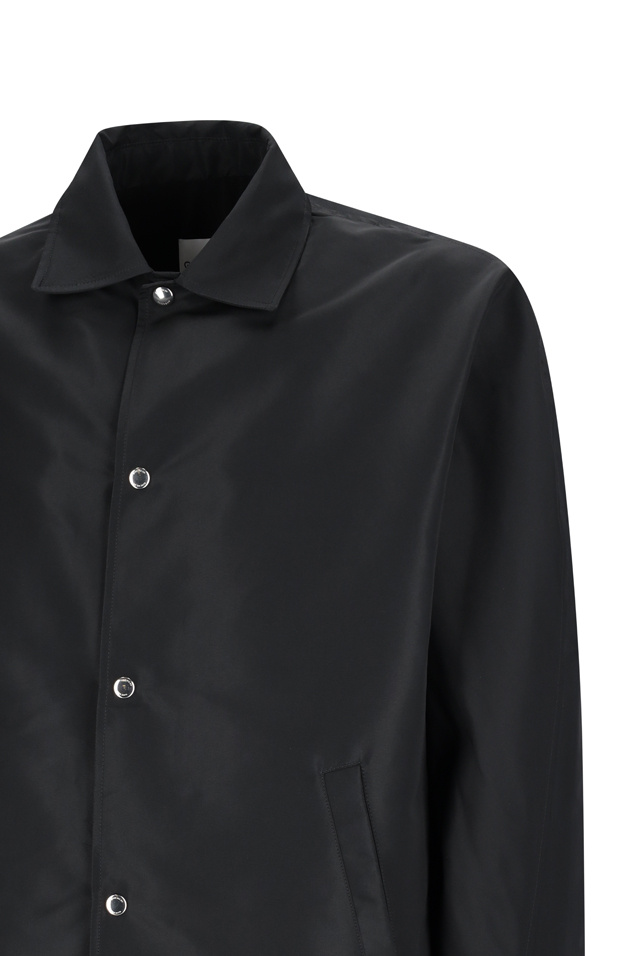Givenchy Drawstring Hem Shirt Jacket In Black