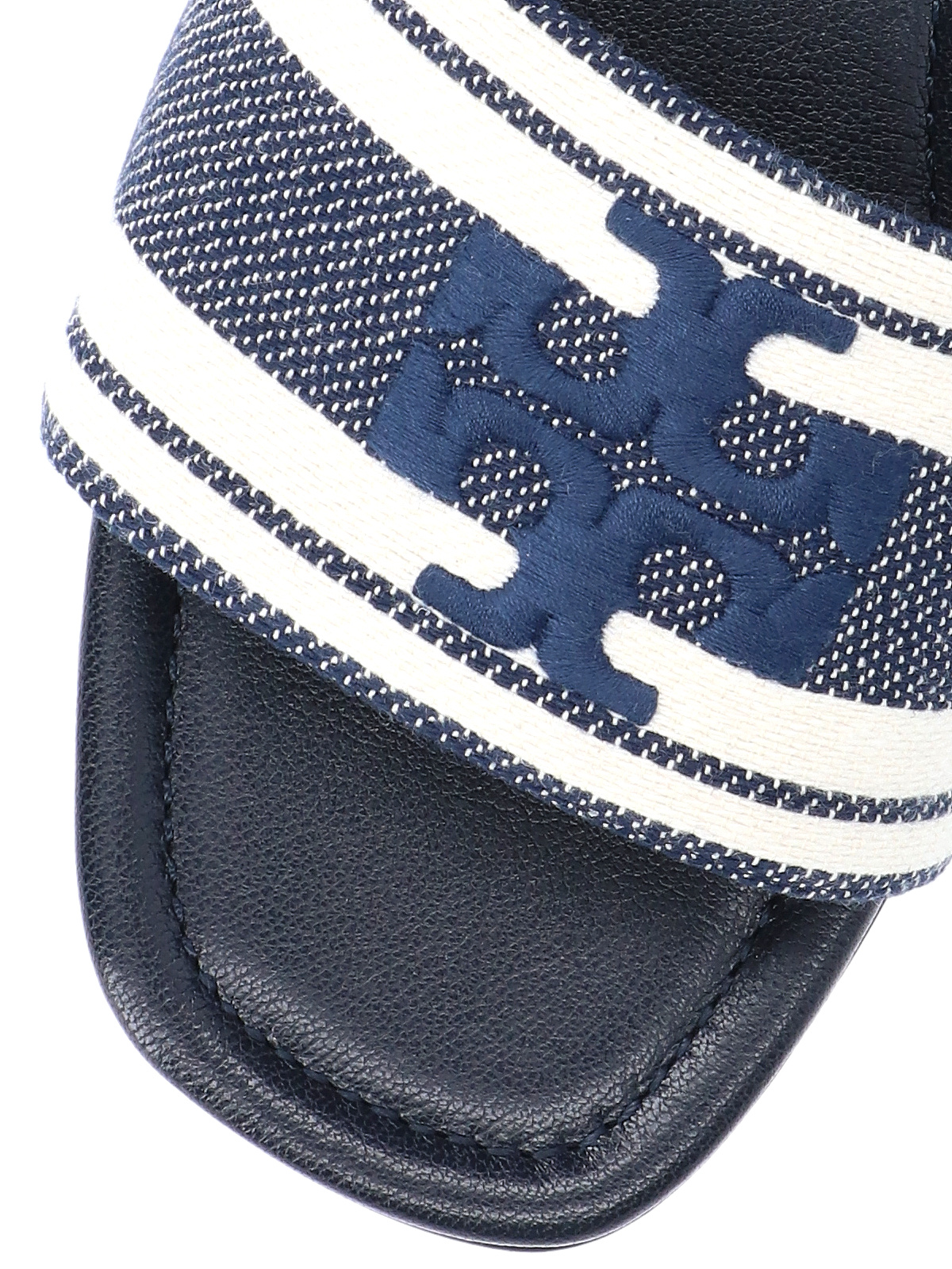 Tory Burch Pantoletten Aus Jacquard Mit Stickereien In Gray