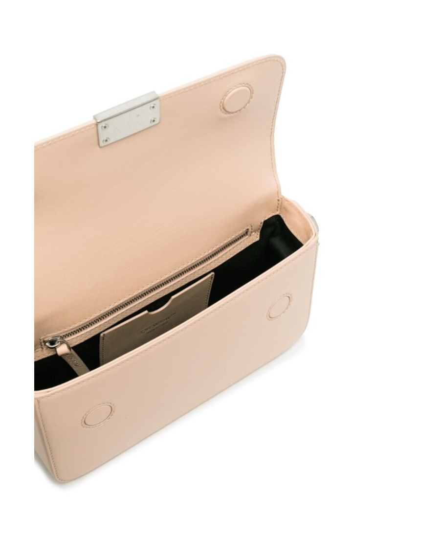 Off-white Medium Binder Shoulder Bag In Nude