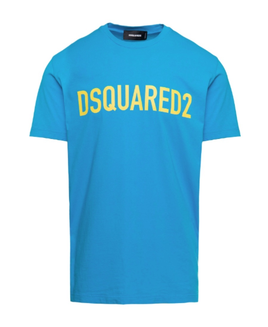 Dsquared2 T-shirt Man T-shirt Sky Blue Size S Cotton In Blue