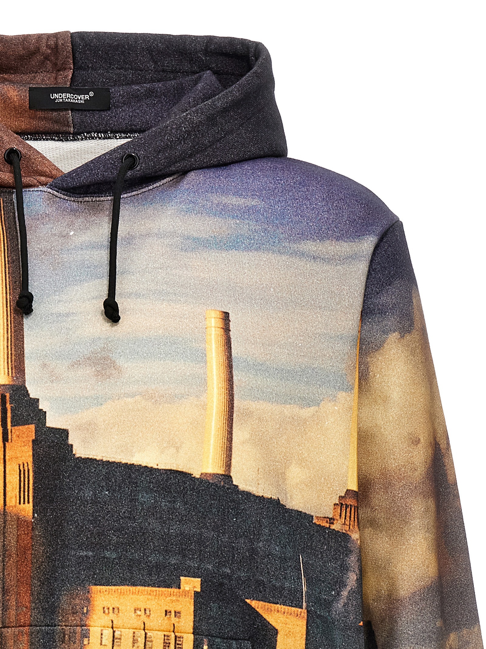 Undercover Pink Floyd Animals All Over Print Hoodie In Multicolor