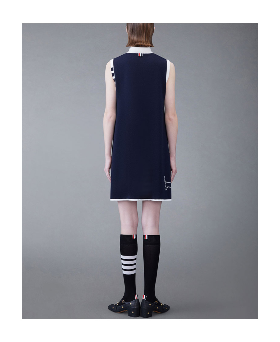 Thom Browne Signature 4-bar Stripe Dress