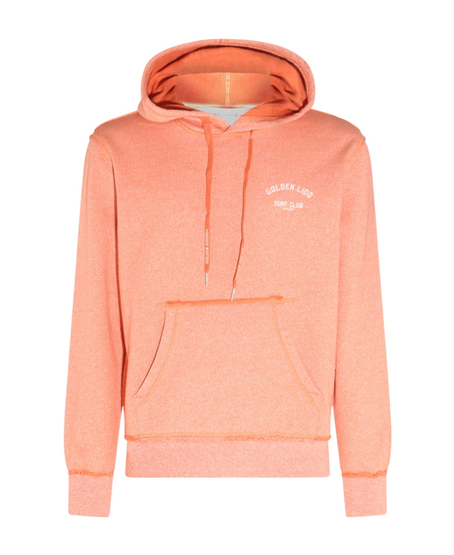 Golden Goose Logo-print Drawstring Hoodie In Pink